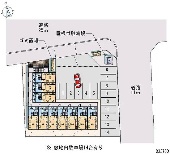 ★手数料０円★函館市時任町 月極駐車場